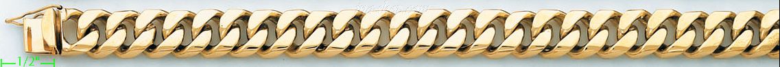 14K Gold Link Bracelet - Click Image to Close