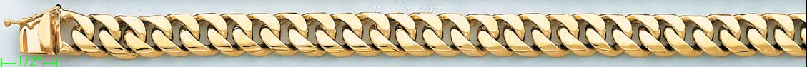 14K Gold Link Bracelet - Click Image to Close