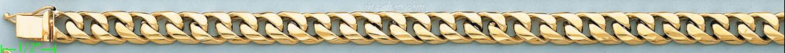 14K Gold Link Bracelet - Click Image to Close