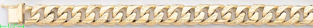 14K Gold Link Bracelet - Click Image to Close