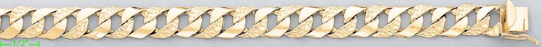 14K Gold Link Bracelet - Click Image to Close