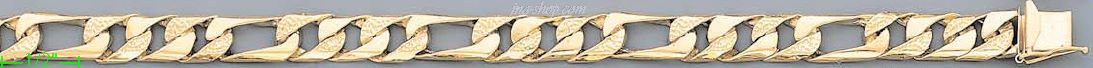 14K Gold Link Bracelet - Click Image to Close