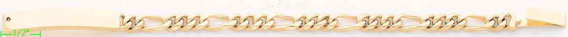 14K Gold Baby Link Bracelet - Click Image to Close