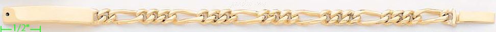 14K Gold Baby Link Bracelet - Click Image to Close