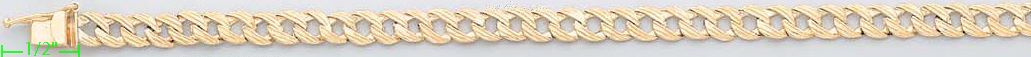 14K Gold Light Link ID Bracelet - Click Image to Close