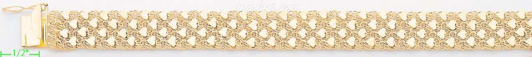 14K Gold Mex Bracelet - Click Image to Close