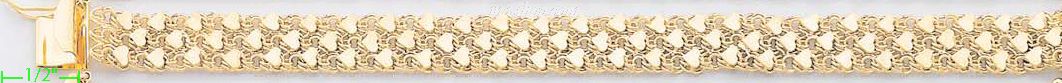 14K Gold Mex Bracelet - Click Image to Close