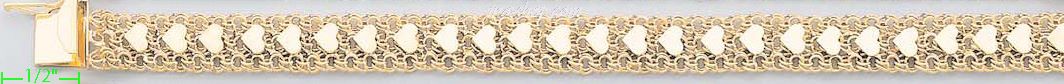 14K Gold Mex Bracelet - Click Image to Close