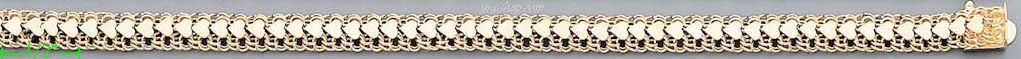 14K Gold Mex Bracelet - Click Image to Close