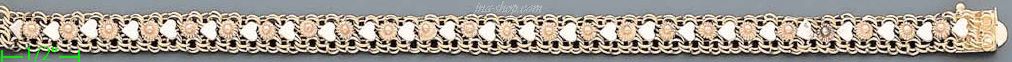 14K Gold Mex Bracelet - Click Image to Close