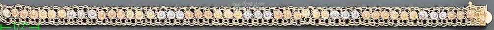 14K Gold Mex Bracelet - Click Image to Close
