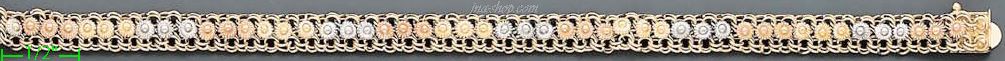 14K Gold Mex Bracelet - Click Image to Close