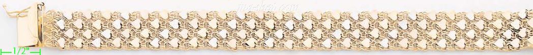 14K Gold Mex Bracelet - Click Image to Close