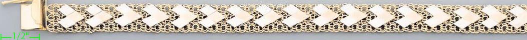 14K Gold Mex Bracelet - Click Image to Close