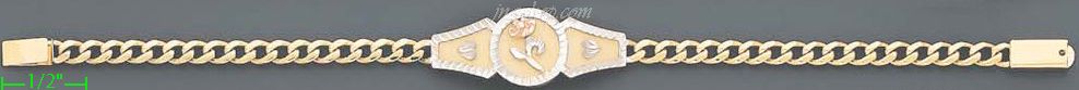 14K Gold Mex ID Bracelet - Click Image to Close
