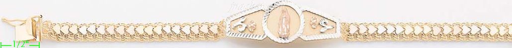 14K Gold Mex ID Bracelet - Click Image to Close