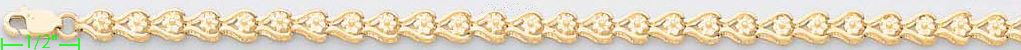 14K Gold Fancy Bracelet - Click Image to Close