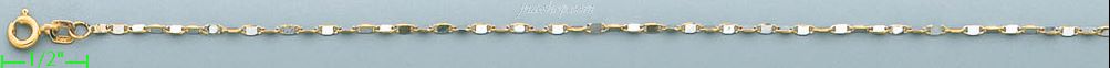 14K Gold Assorted Anklet - Click Image to Close