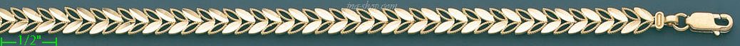 14K Gold Light Dia-Cut Bracelet - Click Image to Close