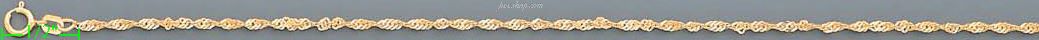 14K Gold Singapore Chain 20" - Click Image to Close