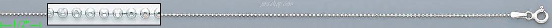 14K Gold Ball Chain 18" - Click Image to Close