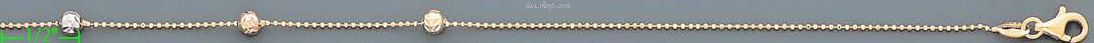 14K Gold Ball Chain 16" - Click Image to Close