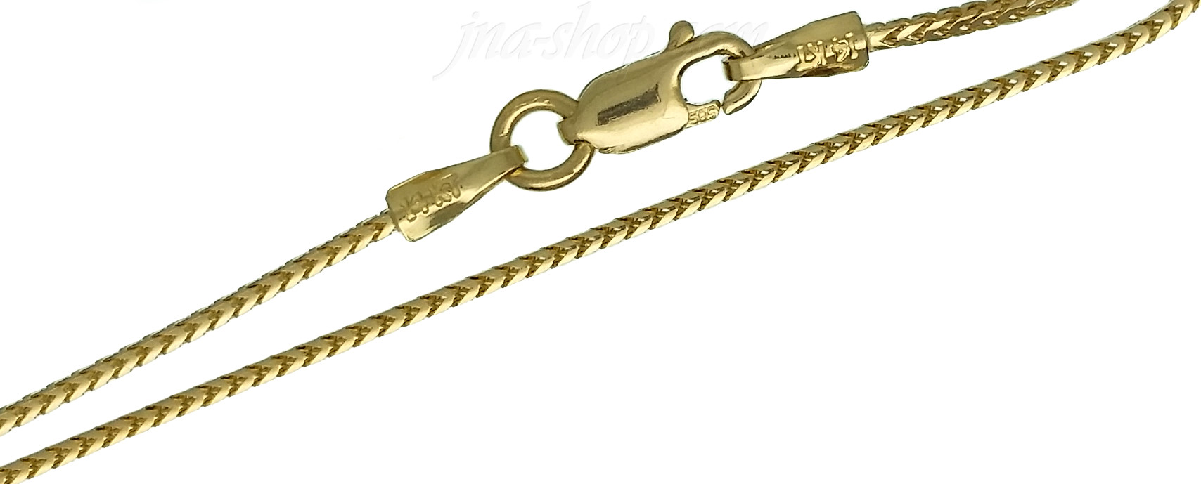 14K Gold Snake Chain 20" 1mm - Click Image to Close