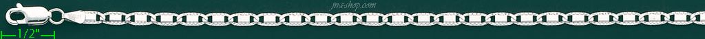 14K Gold DC Valentino/Flat Mariner Chain 20" 3.2mm - Click Image to Close