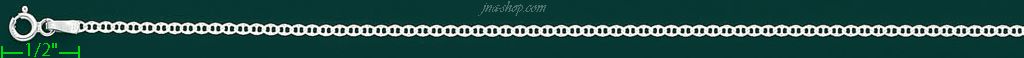 14K Gold DC Valentino/Flat Mariner Chain 18" 2.1mm - Click Image to Close