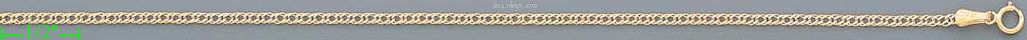 14K Gold Double Open Link Chain 14" 1.9mm - Click Image to Close