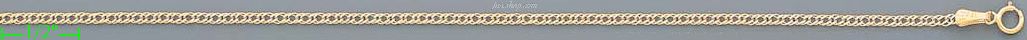 14K Gold Double Open Link Chain 14" 1.9mm - Click Image to Close