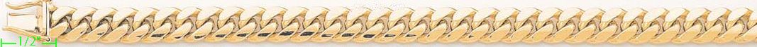 14K Gold Miami Cuban Chain 20" 8.6mm - Click Image to Close