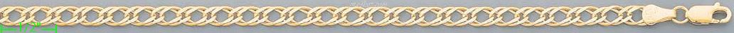 14K Gold Double Open Link Chain 20" 5mm - Click Image to Close