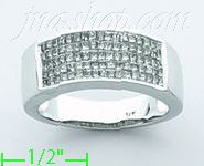 14K Gold 1ct Diamond Wedding Set Ring - Click Image to Close