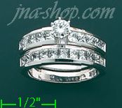 14K Gold 2.35ct Diamond Wedding Set Ring - Click Image to Close