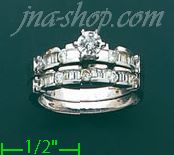 14K Gold 0.9ct Diamond Wedding Set Ring - Click Image to Close