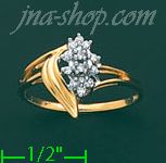 14K Gold 0.1ct Diamond Ring - Click Image to Close