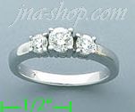 14K Gold 1ct Ladies' Diamond Ring - Click Image to Close
