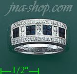 14K Gold Diamond 0.42ct / Sapphire 0.68ct Colored Stone Ring - Click Image to Close
