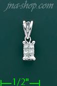 14K Gold 0.3ct Diamond Charm Pendant - Click Image to Close