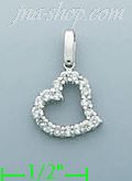 14K Gold 0.27ct Diamond Charm Pendant - Click Image to Close