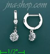 14K Gold 0.32ct Diamond Earrings - Click Image to Close