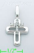 14K Gold 0.16ct Diamond Charm Pendant - Click Image to Close