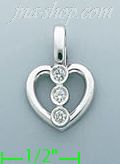 14K Gold 0.11ct Diamond Charm Pendant - Click Image to Close