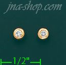 14K Gold 0.1ct Diamond Stud Earrings - Click Image to Close