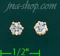 14K Gold 0.2ct Diamond Stud Earrings - Click Image to Close