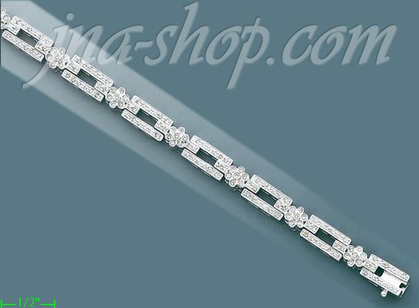 14K Gold 1.85ct Diamond Bracelet - Click Image to Close