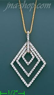14K Gold 0.5ct Diamond Necklace - Click Image to Close