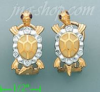 14K Gold Fancy Earrings - Click Image to Close