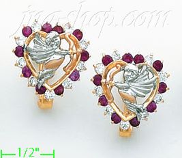 14K Gold Fancy Earrings - Click Image to Close